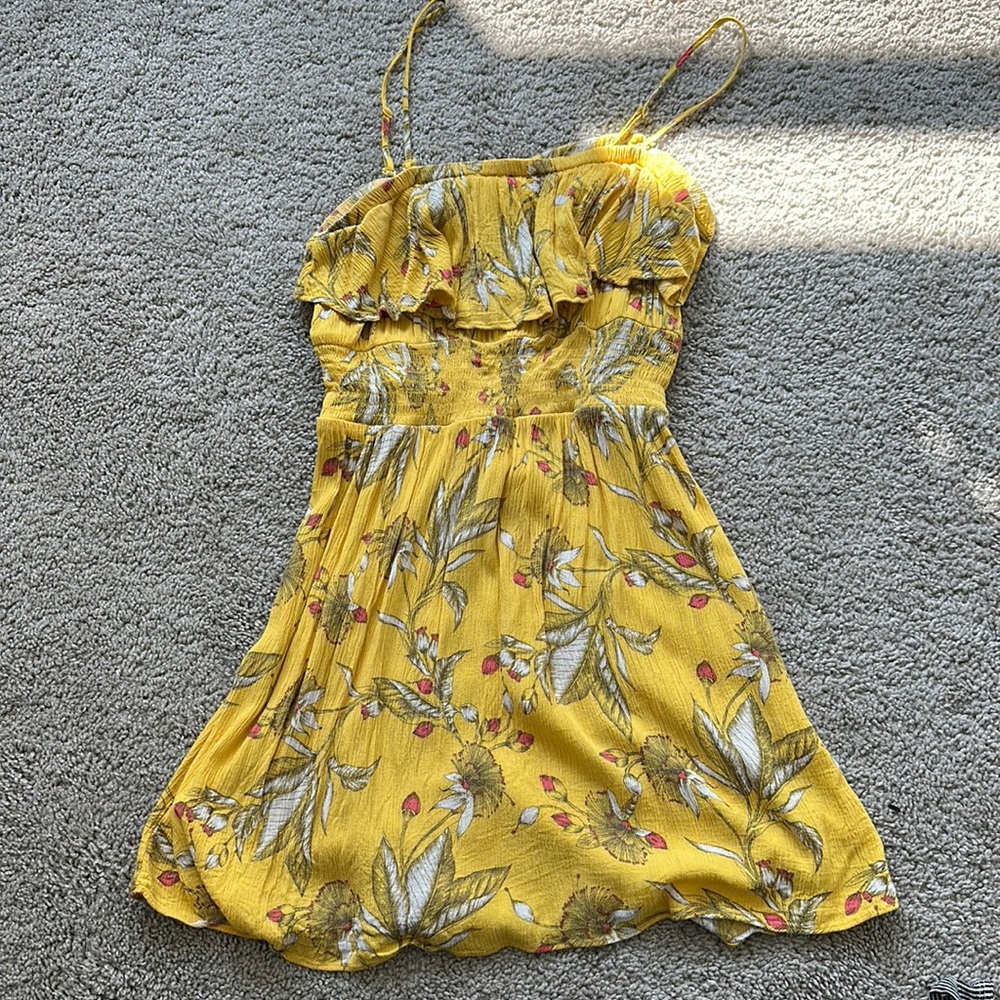 Express Yellow Sundress Floral
